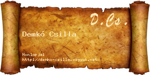 Demkó Csilla névjegykártya